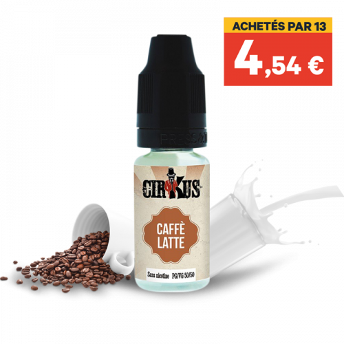 E liquide Caffe Latte CIRKUS  6 mg | Cigusto | Cigarette electronique, Eliquide