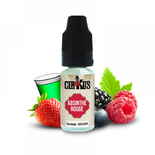 E-liquide CIRKUS Absinthe Rouge, e-liquide CIRKUS à l'absinthe et aux fruits rouges | Cigusto | Cigusto | Cigarette electronique, Eliquide