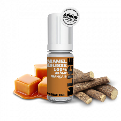 Caramel réglisse D'LICE  6 mg Gourmand 80/20 France 6 mg | Cigusto | Cigarette electronique, Eliquide
