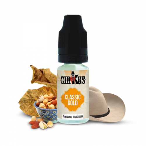 E liquide Classic Gold CIRKUS - E liquide fruit à coque | Cigusto | Cigarette electronique, Eliquide
