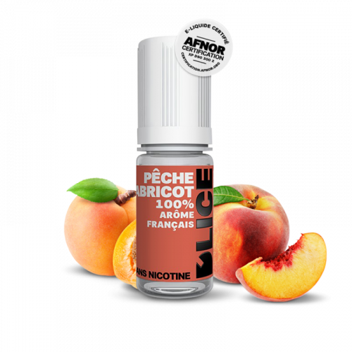 Peche Abricot D'LICE  6 mg Fruité 80/20 France 6 mg | Cigusto | Cigarette electronique, Eliquide
