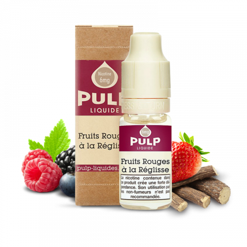 P Liquide fruits rges réglisse 12 mg 70/30 10 ml 2020101000196Pulp | Cigusto | Cigarette electronique, Eliquide