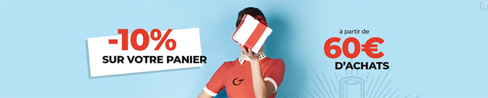 Offre promotionnelle 10% de remise sur tout le panier