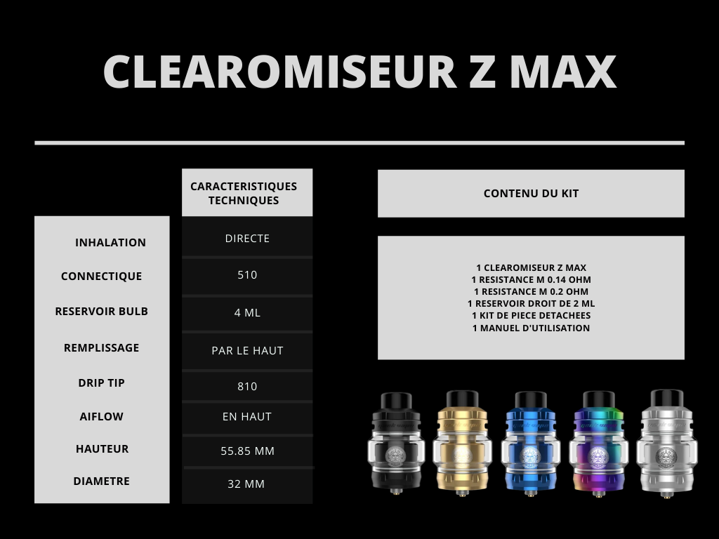 Clearomiseur Z Max Geekvape