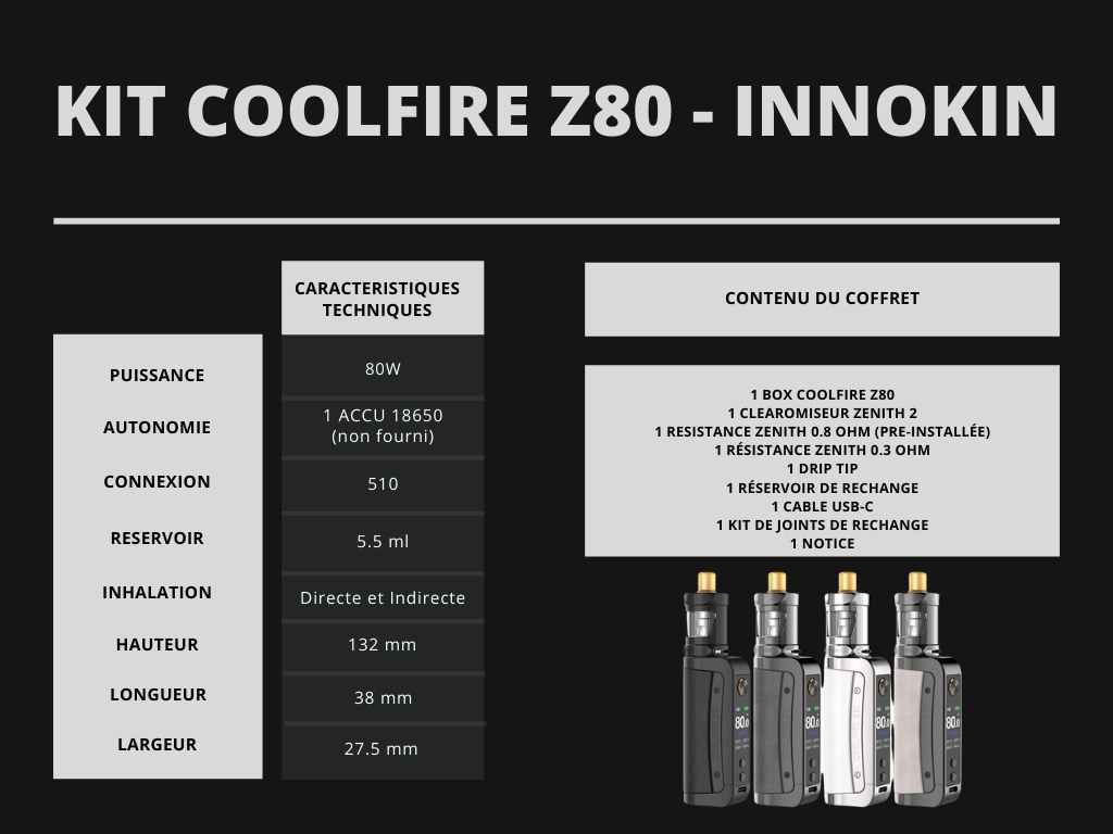 Cigusto Kit Coolfire Z80 Innokin