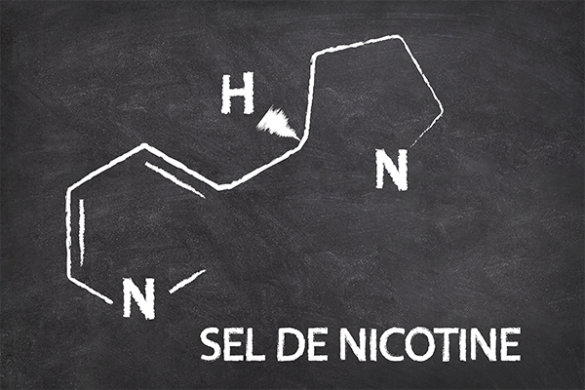 Sel de nicotine e liquide pour cigarette electronique