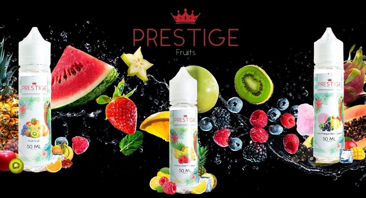Test des 3 nouveaux e-liquides fruités  de la marque Prestige.