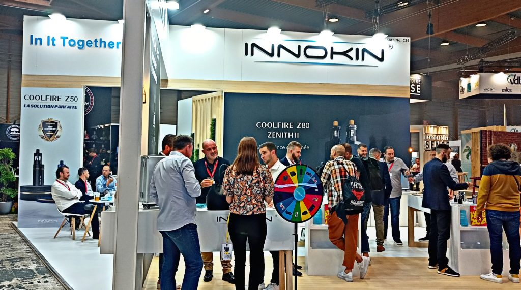 Stand du fabricant Innokin au salon Vapexo 2021 | Salon de la vape | Cigarette Electronique | E Liquide | Cigusto