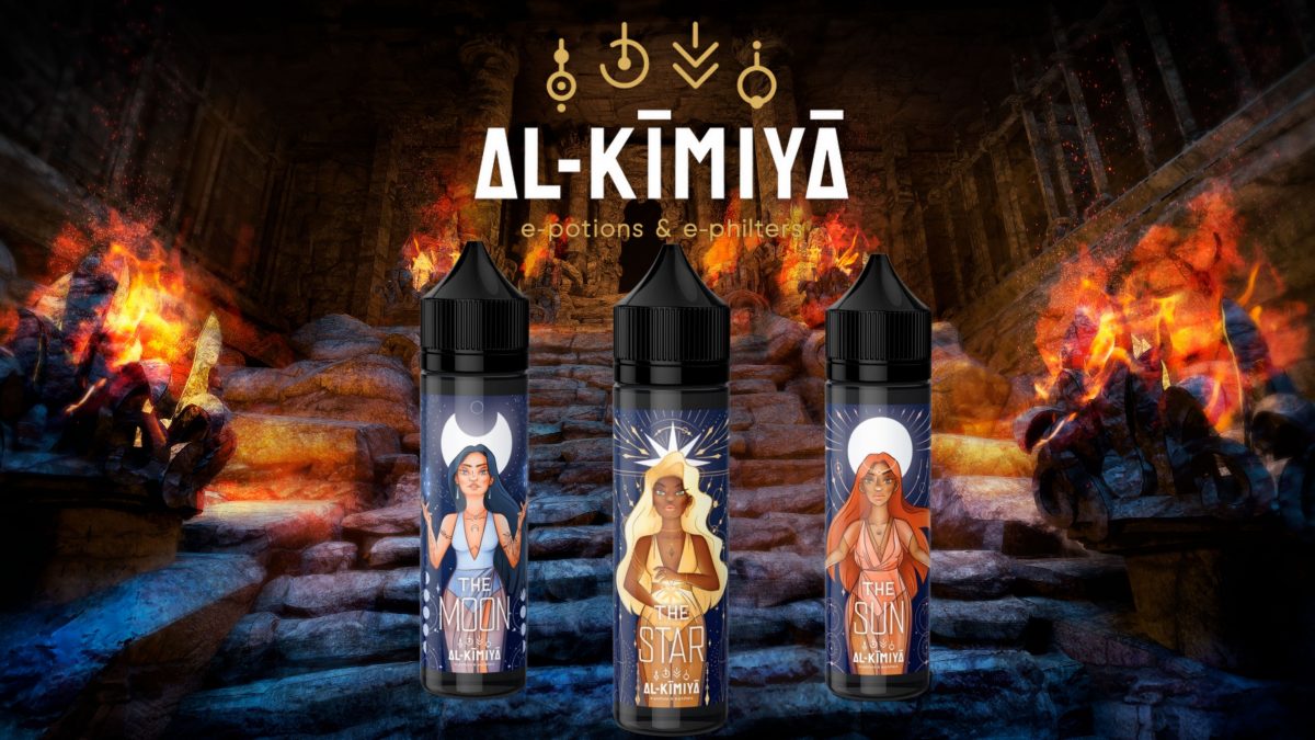 E-liquides Gamme Astronomia d’Al-Kimiya : trois divinités astrales pour atteindre le nirvana.