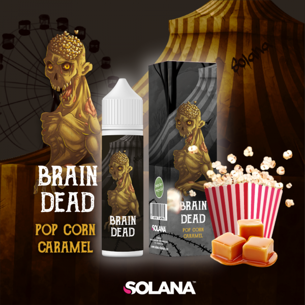 E liquide Brain Dead Pop Corn Caramel Barnum Show Solana | Cigusto Eliquide pour cigarette electronique