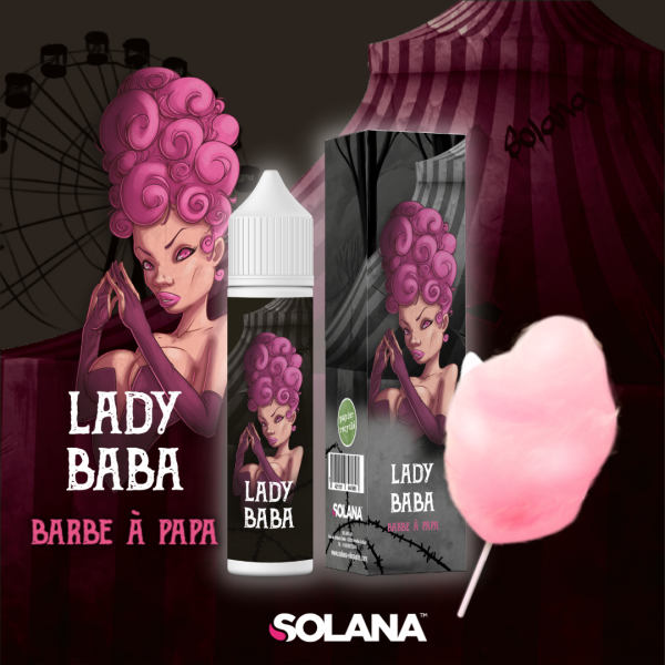 E liquide Lady Baba Barbe à papa Barnum Show Solana | Cigusto Eliquide pour cigarette electronique