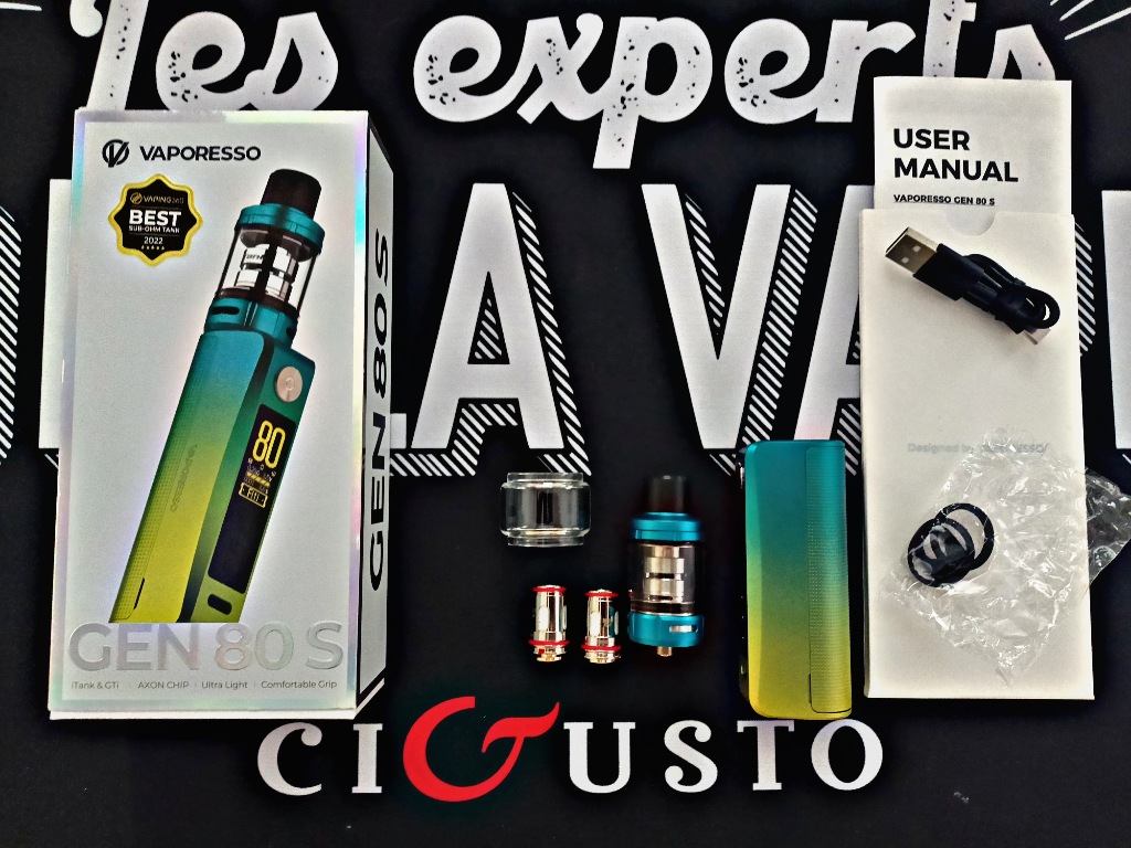 Kit ecigarette Gen 80S par Vaporesso | Cigusto | Cigarette electronique