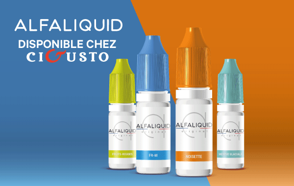 Alfaliquid débarque chez Cigusto : découvrez cette marque française d’e-liquides
