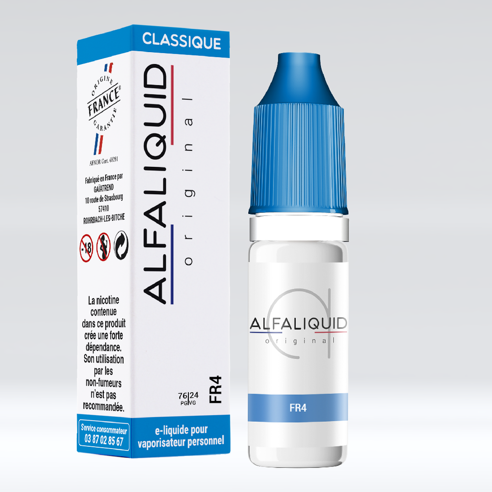 E Liquide FR-4 gamme Original Classic d'Alfaliquid