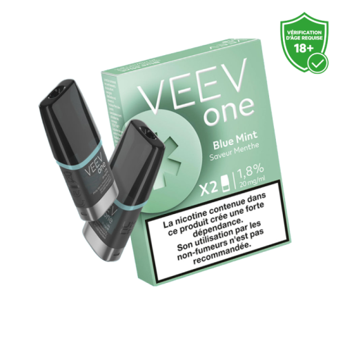 Cartouche VEEV ONE BLUE MINT | Pod 2ml Menthe Fraîche 20mg | Cigusto | Cigarette electronique, Eliquide
