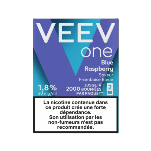 Cartouche Pod pré remplie eliquide Veev One Blue Raspberry 20 mg | Cigusto | Cigarette electronique, Eliquide