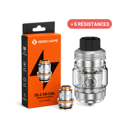 Pack Clearomiseur Z Subohm 5 + Pack de 5 Résistances Z Serie XM | Cigusto | Cigarette electronique, Eliquide