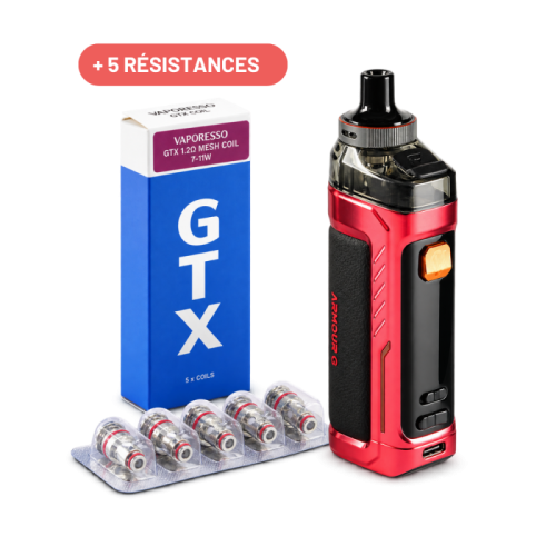 Pack Kit Armour G + 5 Résistances GTX | Vaporesso MTL/RDL | Cigusto | Cigarette electronique, Eliquide