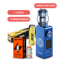 Pack complet Mod M100, Z Nano 3, 5 Résistances B Series et Accu  | Cigusto | Cigarette electronique, Eliquide