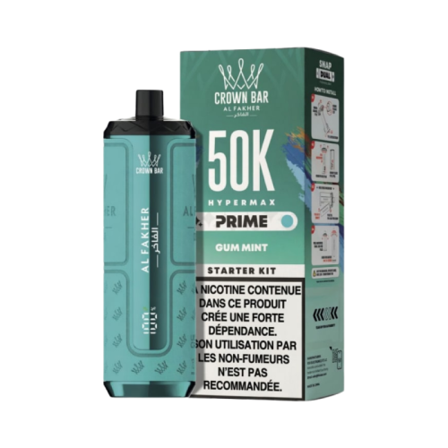 Pod HYPERMAX PRIME 50K saveur Gum Mint - Al Fakher | Cigusto | Cigusto | Cigarette electronique, Eliquide