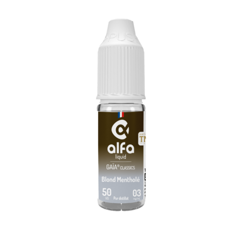 E Liquide 10 ml BLOND MENTHOLE 50/50 de la gamme Gaia de Alfaliquid | Cigusto | Cigarette electronique, Eliquide