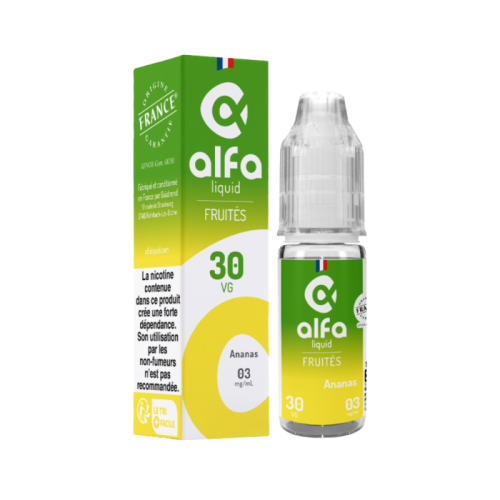 E Liquide ANANAS SWEET 70/30 Fruités Alfaliquid 10ml - France 12mg  | Cigusto | Cigarette electronique, Eliquide