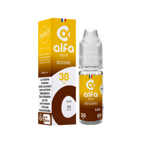 E Liquide Café Boissons Alfaliquid 10ml - Fabrication française  | Cigusto | Cigarette electronique, Eliquide