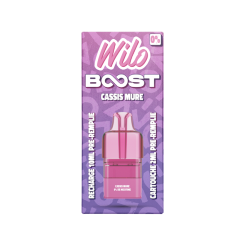 Cartouche WILO BOOST 2+10ml saveurs de Cassis Mûre | Cigusto | Cigusto | Cigarette electronique, Eliquide