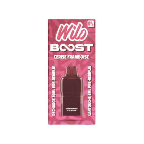 Cartouche Wilo Boost 2+10ml Cerise Framboise | Sel de Nicotine | Cigusto | Cigarette electronique, Eliquide