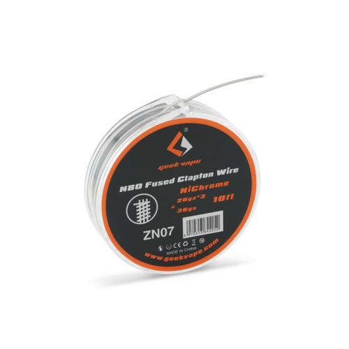 Fil resistif N80 Fused Clapton Wire Geekvape | Cigusto | Cigarette electronique, Eliquide