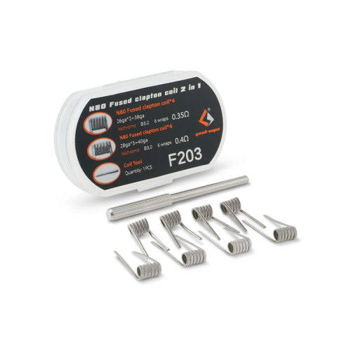 Coil N80 Fused Clapton 2 en 1 Geekvape | Cigusto | Cigarette electronique, Eliquide