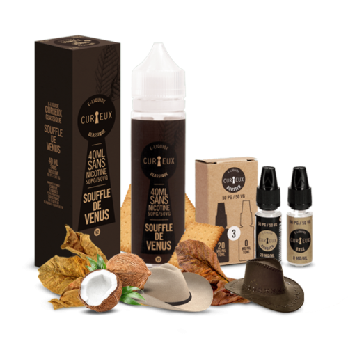 E liquide France Souffle de Vénus 40ml - CURIEUX  Nicotine 0mg | Cigusto | Cigarette electronique, Eliquide