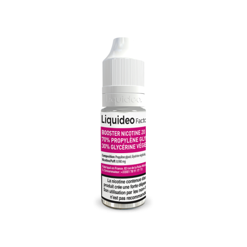 Booster eliquide Liquideo  20mg/ml 70/30 taux de PG/VG | Cigusto | Cigarette electronique, Eliquide