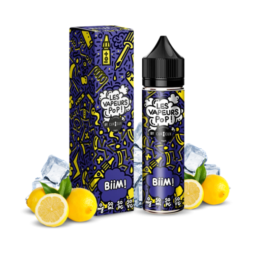 E liquide Biim Les Vapeurs Pop 50ml - CURIEUX  Nicotine 0mg | Cigusto | Cigarette electronique, Eliquide
