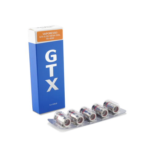 Résistances GTX Vaporesso | Pack 5 résistances mesh polyvalentes | Cigusto | Cigarette electronique, Eliquide
