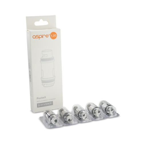 Résistances Aspire PockeX AIO 0,6 ou 1,2 ohm, boite de 5 résistances Aspire PockeX | Cigusto | Cigusto | Cigarette electronique, Eliquide