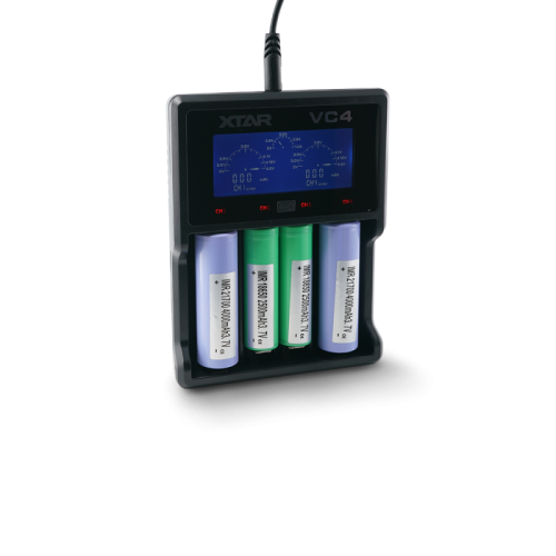 Chargeur VC4S 4 accus XTAR pour accus de mod de cigarette electronique | Cigusto | Cigarette electronique, Eliquide