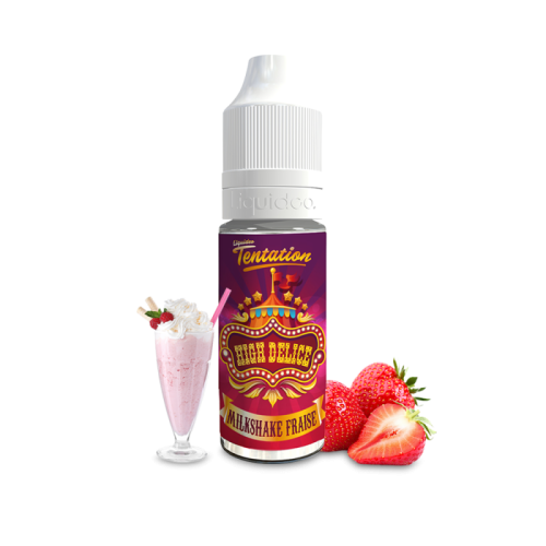 E Liquide Milkshake Fraise Tentation 10 ML Liquideo | Cigusto | Cigarette electronique, Eliquide
