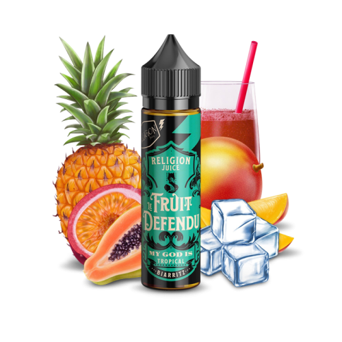E liquide My God is Tropical 50ml - RELIGION JUICE Nicotine 0mg | Cigusto | Cigarette electronique, Eliquide