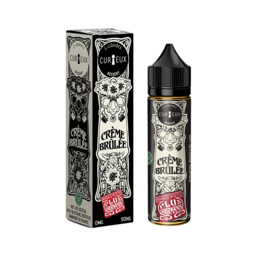 Liquide CREME BRULEE 50 ml Curieux - Edition Dessert   | Cigusto | Cigarette electronique, Eliquide
