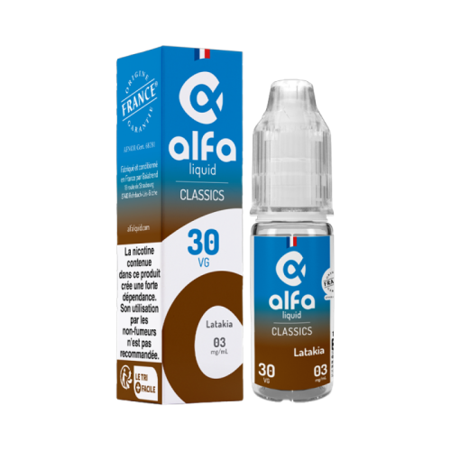 E Liquide LATAKIA  en flacon de 10 ml nicotiné de chez Alfaliquid | Cigusto | Cigarette electronique, Eliquide