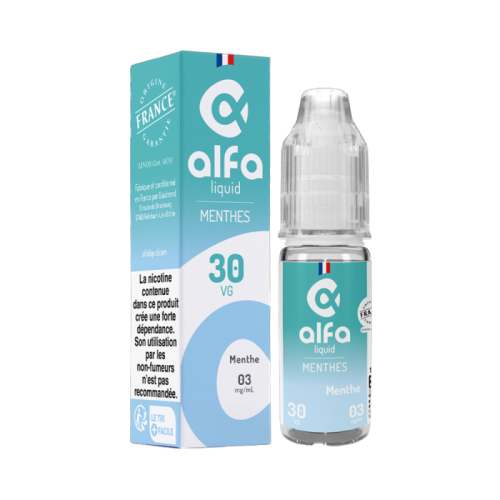 E Liquide Menthe 10ml Alfaliquid | Cigusto Ecigarette | Cigusto | Cigarette electronique, Eliquide