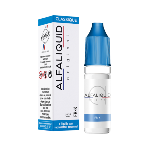 E Liquide pour cigarette electronique FR-K 10 ml Alfaliquid | Cigusto | Cigarette electronique, Eliquide