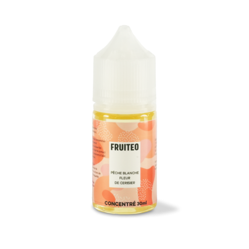 Concentré PECHE BLANCHE FLEUR DE CERISIER 30 ml - Fruiteo | Cigusto | Cigarette electronique, Eliquide