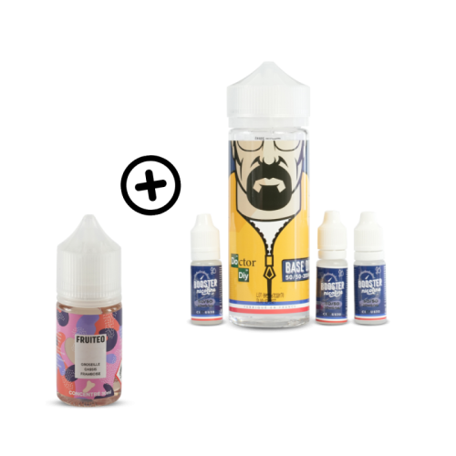 Pack DIY Groseille Cassis Framboise 30 ml - Fruiteo | Cigusto | Cigarette electronique, Eliquide