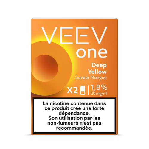 Cartouche pré remplie eliquide Veev One Deep Yellow 20 mg | Cigusto | Cigarette electronique, Eliquide