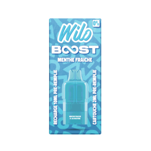 Cartouche WILO BOOST 2+10ml saveur de Menthe Fraîche | Cigusto | Cigusto | Cigarette electronique, Eliquide