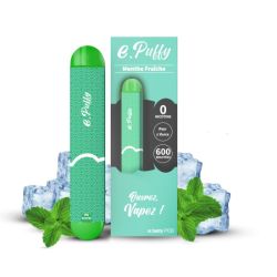 Cigarette electronique jetable e.Puffy Menthe Fraiche Etasty | Cigusto | Cigarette electronique, Eliquide