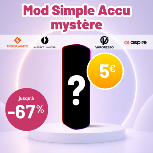Mod SIMPLE ACCU Mystère parmi une sélection de modèles de différentes marques | Cigusto | Cigarette electronique, Eliquide