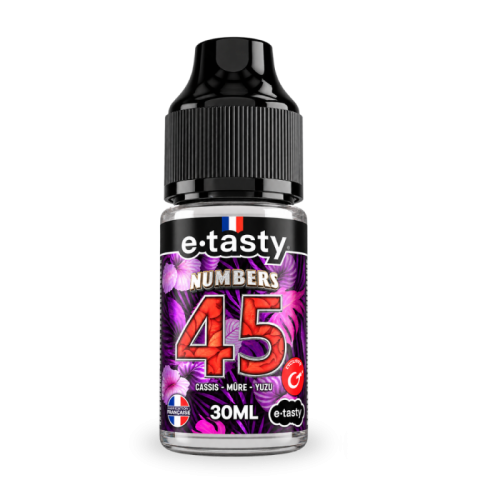 Concentré DIY Numbers 45 Cassis Mûre Yuzu 30 ml – E.Tasty | Cigusto | Cigarette electronique, Eliquide